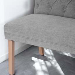 Boston Corner Bench in Grey (Right Hand Facing) - thumbnail 4