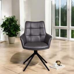 Jill Slate Grey Dining Chair - thumbnail 2