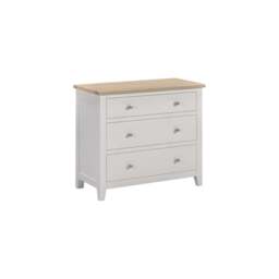 Tetbury 3 Drawer Chest in Painted / Oak - thumbnail 3