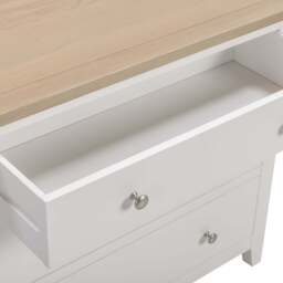Tetbury 3 Drawer Chest in Painted / Oak - thumbnail 6