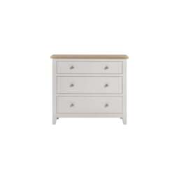 Tetbury 3 Drawer Chest in Painted / Oak - thumbnail 2
