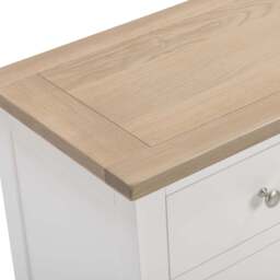 Tetbury 3 Drawer Chest in Painted / Oak - thumbnail 4