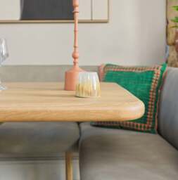 Fairmile 200cm Dining Table with Fairmile Corner Bench - LHF - thumbnail 4