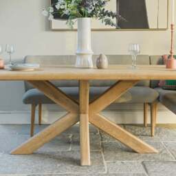 Fairmile 200cm Dining Table with Fairmile Corner Bench - LHF - thumbnail 2
