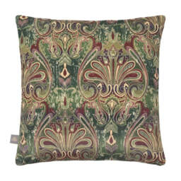 Vintage Damask Green Cushion 45x45cm - thumbnail 4