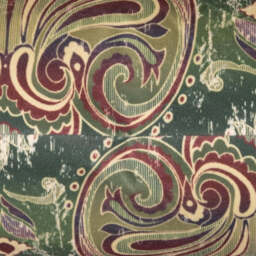 Vintage Damask Green Cushion 45x45cm - thumbnail 5