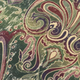 Vintage Damask Green Cushion 45x45cm - thumbnail 3
