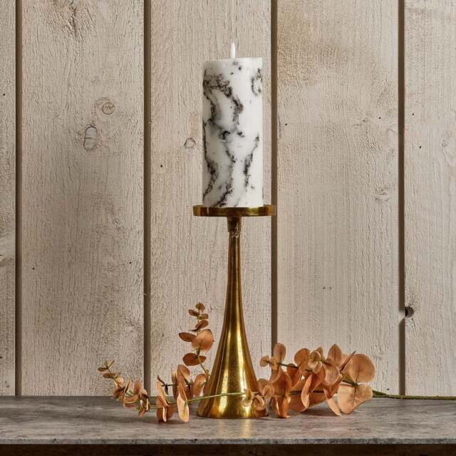 Conical Candle Stand in Gold - Large - image 1
