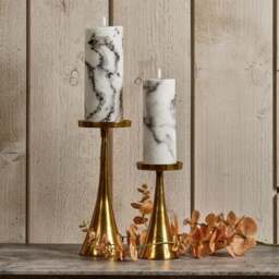 Conical Candle Stand in Gold - Large - thumbnail 2