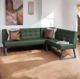 Rubix Corner Bench in Olive - thumbnail 1