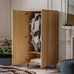 Ashdown 2 Door Wardrobe Natural - thumbnail 2