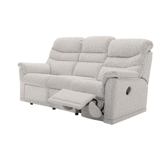 G Plan Malvern 3 Seater Manual Recliner Sofa with 3 Cushions - RHF - image 1