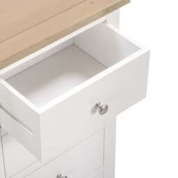 Tetbury Tallboy in Painted / Oak - thumbnail 6