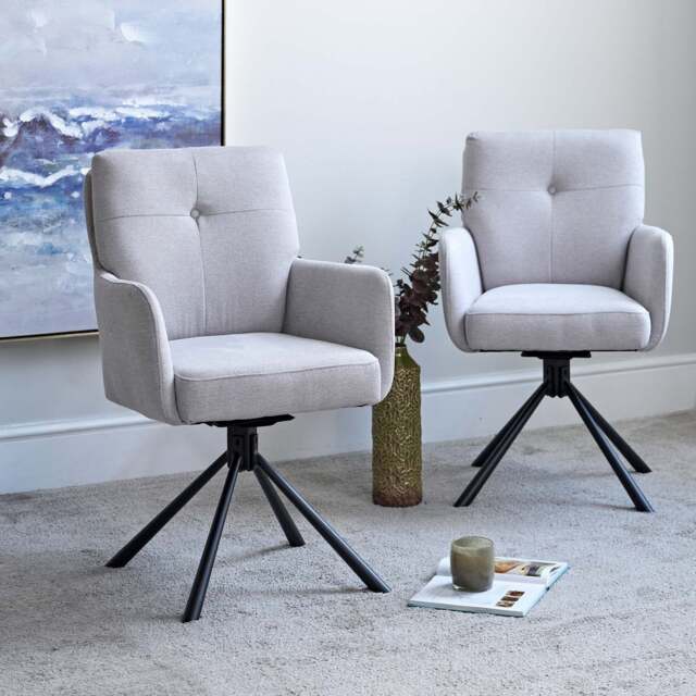 Parma Silver Dining Chair - Pocket Sprung (Set of 2) - image 1