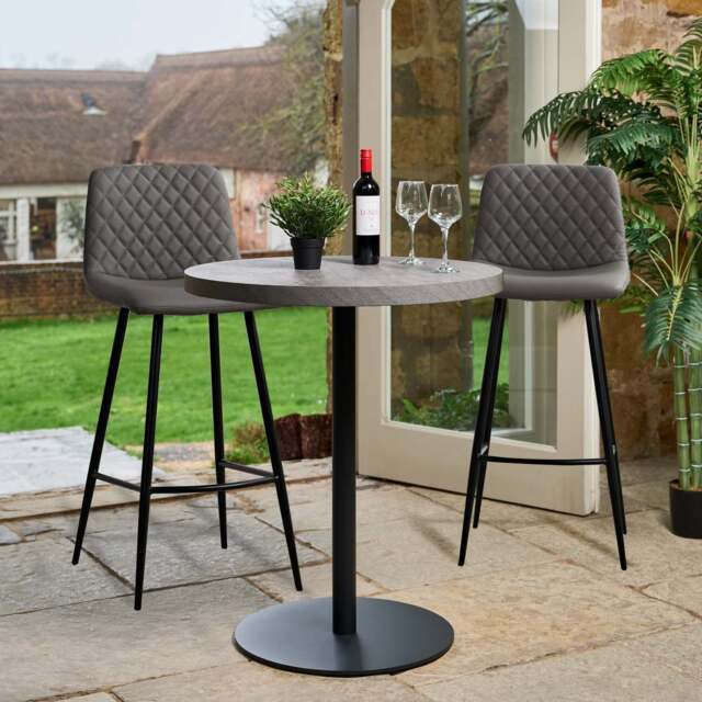 Jupiter Faux Concrete Bar Table - image 1