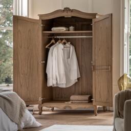 Chic 2 Door Wardrobe Weathered - thumbnail 2