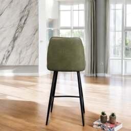 Walton Bar Stool - Olive Green - thumbnail 3