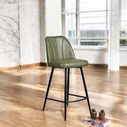 Walton Bar Stool - Olive Green - thumbnail 1