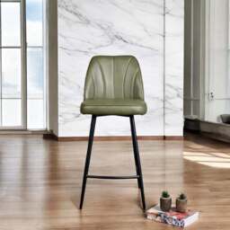 Walton Bar Stool - Olive Green - thumbnail 2