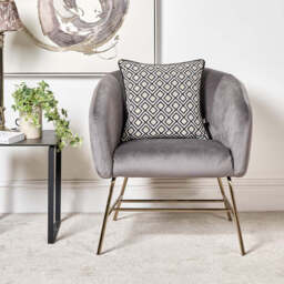 Rosa Chair - Grey - thumbnail 2