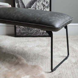 Hardy Low Dining Bench - Grey - thumbnail 3