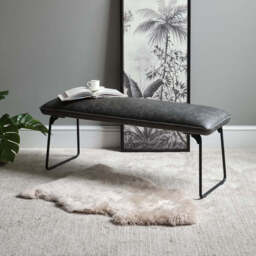 Hardy Low Dining Bench - Grey - thumbnail 2
