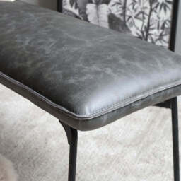 Hardy Low Dining Bench - Grey - thumbnail 4
