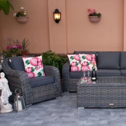 Miami 3 Seater Sofa & Chairs Set - thumbnail 1