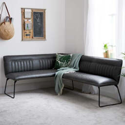 Hardy Corner Bench - Grey (Right Hand Facing) - thumbnail 2