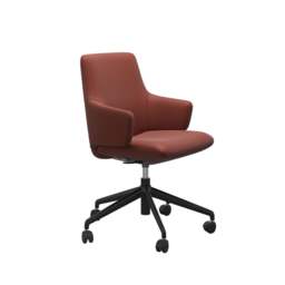 Stressless Laurel Low Back Office Chair with Arms - Stressless Paloma - thumbnail 1