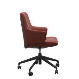 Stressless Laurel Low Back Office Chair with Arms - Stressless Paloma - thumbnail 3