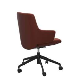 Stressless Laurel Low Back Office Chair with Arms - Stressless Paloma - thumbnail 4