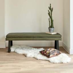 Industrial Bench Seat - Olive Green - thumbnail 1