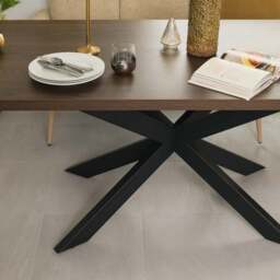 Jupiter 180cm Dining Table - Dark Oak - With Sloane Corner & Low Bench - thumbnail 4