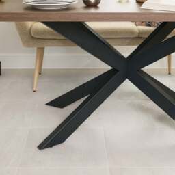 Jupiter 180cm Dining Table - Dark Oak - With Sloane Corner & Low Bench - thumbnail 5