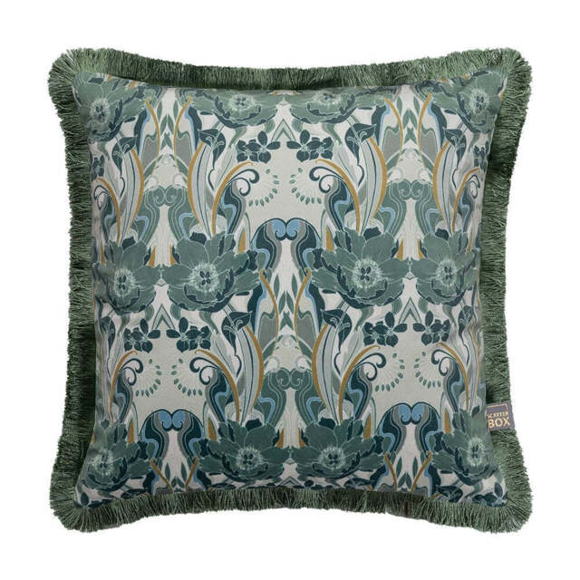 Noveau Green Cushion 43x43cm - image 1