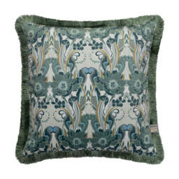 Noveau Green Cushion 43x43cm - thumbnail 1