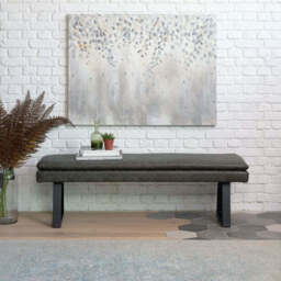 Adelaide 180cm Dining Table with Industrial Corner Bench in Grey and 158cm Flat Bench - thumbnail 3