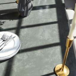 Saturn 150cm Dining Table Dark Grey & Sonoma Corner Bench in Putty - thumbnail 3