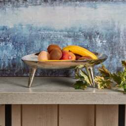 Oval Dish in Nickel - Small - thumbnail 1