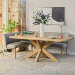 Fairmile 200cm Dining Table with Fairmile Corner Bench & Low Bench - RHF - thumbnail 3