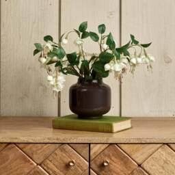 Glass Base Vase in Carbon - Small