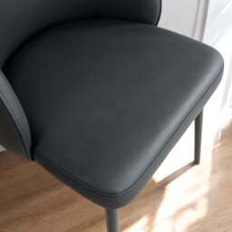 Jupiter Dining Chair in Black (Set of 2) - thumbnail 3
