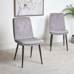 Jacob Grey Dining Chair (Set of 2) - thumbnail 1