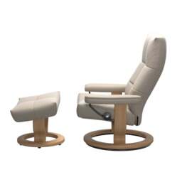 Stressless David Recliner with Classic Base and Footstool - thumbnail 3