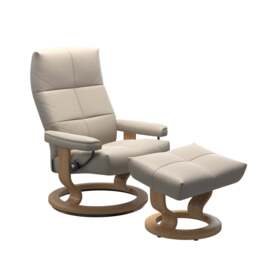 Stressless David Recliner with Classic Base and Footstool - thumbnail 2