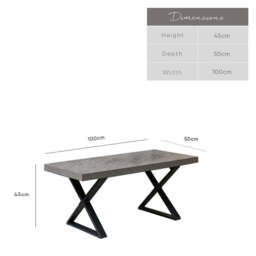 Jupiter Faux Concrete Coffee Table - thumbnail 6