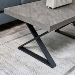 Jupiter Faux Concrete Coffee Table - thumbnail 4