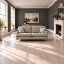 Eastbourne 3 Seater Sofa in Olive with Olive Stripe Cushions - thumbnail 2