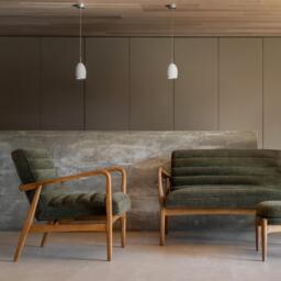 Datsun Armchair Green Boucle - thumbnail 2